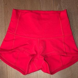 Lululemon Wunder Under Shorts Coral Pink 2” 4